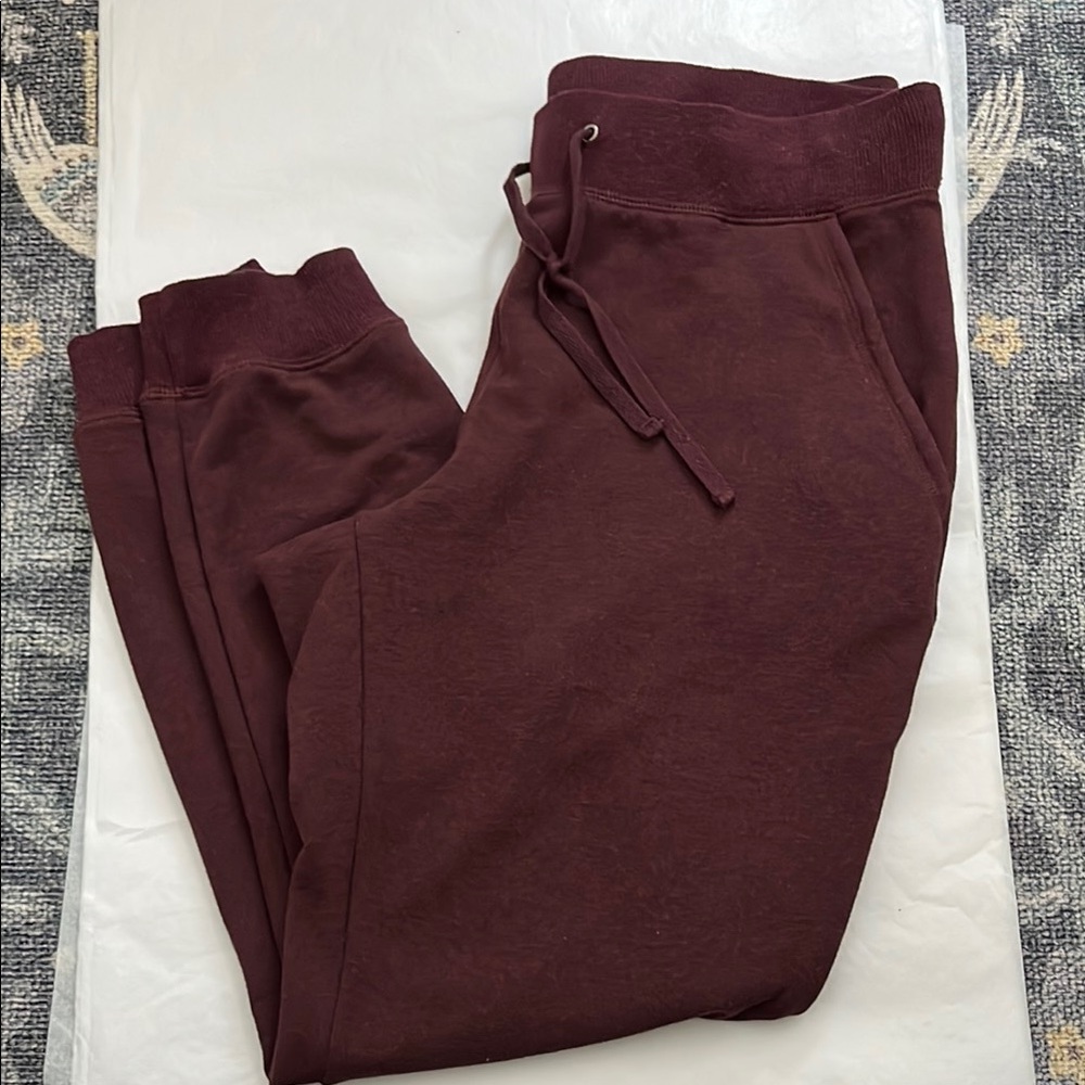 L.L.Bean Burgundy Ultra-Soft Joggers